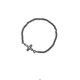 【EOLE】FRAME CROSS CHAIN BRACELET/ANKLET[BLACK FINISH]