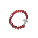 【EOLE】64CUT-R.AGATE/CROSS BRACELET[MIRROR FINISH & clear CZ 17pcs]