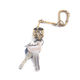 holeskull keychain brass