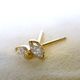 K18 diamond pierce #marquise