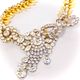 Vintage Legend ネックレス Flower rhinestone statement necklace VLNL 02