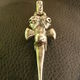 Triple Skull Dagger Pendant (Maltese Cross Stamp)[P-42]
