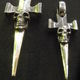 Single Skull Dagger Square Bottom & H.W.O Pendant[P-190]