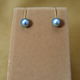 AkoyaPearl(Blue) Simple Earrings