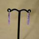 PurpleSapphire LooseHoop Earrings