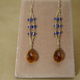 Citrine&Iolite Design Earrings