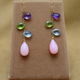 PinkOpal&ColorStone Design Earrings