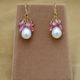 PinkTopaz&F.W.Pearl Chapeau Earrings