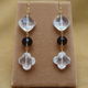 Quartz&SmokyQuartz Design Earrings
