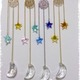 The moon and w・star 〜moon5cm star2.8cm・Gold〜