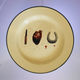 SELETTI TOILETPAPER plate 26cm I LOVE YOU