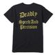 CUTRATE OLD ENGLISH T-SHIRT BLACK CR-16ST016