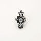 Cross Floating ring-white