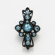 Cross Floating ring -blue