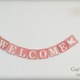 WELCOME　バナー　ガーランド