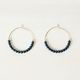 navy beads pierce
