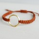 レザーブレスレット*orange