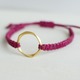 レザーブレスレット*magenta