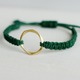 レザーブレスレット*green