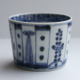 18-d  古伊万里 KOIMARI  染付 花卉文 蕎麦猪口