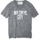 NEO TOKYO CITY V NECK TEE【AUTHETIC GRAY】