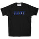 NAVY A STAR TEE【BLACK】