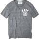 NAVY EMBLEM V NECK TEE【AUTHETIC GRAY】