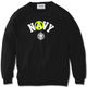 NAVY ANARCHY COLLEGE SWEAT【BLACK】