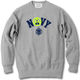 NAVY ANARCHY COLLEGE SWEAT【GRAY】
