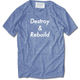 Destroy&Rebuild TEE【AUTHENTIC BLUE】