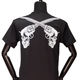 Shooting Skull  T-shirts   (Black)