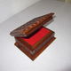 27．小物入れ（紫檀材）　　　　　　　　　　　（幅15.5×奥行10.5×高さ6.5cm）