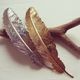 Feather barrette