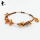 オレンジボツワナアゲートのブレスレット