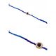 Hairwraps / blue × dark blue