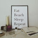ポスター　Eat Beach Sleep Repeat