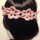 桜色のお花のヘアバンド