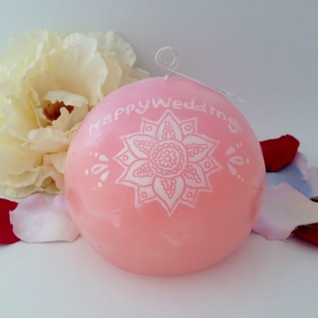 結婚祝いのプレゼントキャンドル(ラッピング付き)