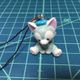 ネコちゃんフィギア　二重環ストラップ