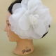 lace lace handmade ウェディング　ブライダルアクセサリー　パーティー　コサージュ（white）