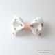 BOW TIE / Sweet Heart（White & Pink）