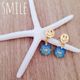 happy smile?ピアス k18コーティング