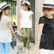 美ライン♪ギャザー入り大人フェミニン楽ちんTシャツ