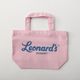 Leonard'sロゴ入りトートバッグ（S）（ピンク）