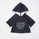Hoodie hood “drops”/ 雨のしずくフード付きパーカー