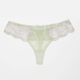 Floret Love Macaroon Green Thong