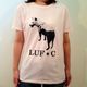 LUF★C DOG DR T-Shirt PINK animal-T