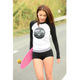 Rash Guard with Bikini Pants　　【21W05/41S】　   　　　　　UVカットUPF50+                           　吸水速乾