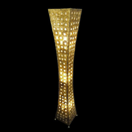 シェルフロアタワーランプ 150cm Moon Gold