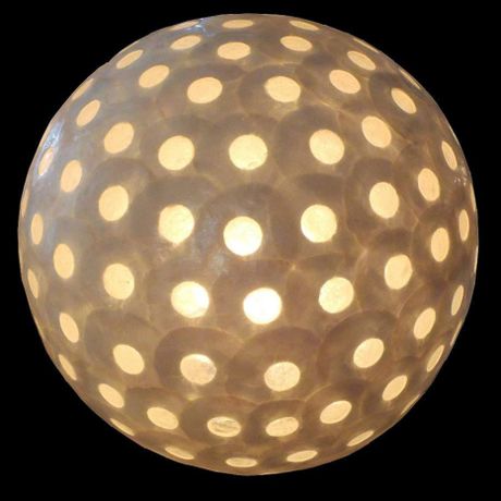 シェルボールランプΦ30cm Moon White